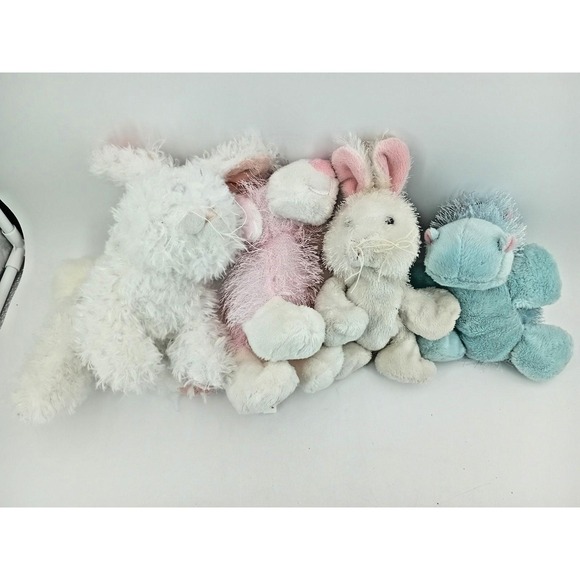 Lot of 12 Russ Berrie Gantz Plush Stuffed Animals Monkey Kangaroo Rabbit Giraffe - Picture 5 of 5